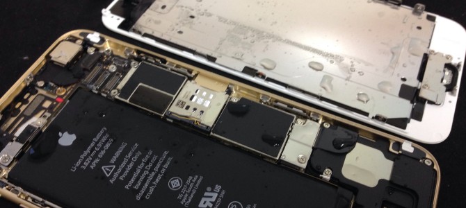 ◆明石市よりiPhone6 水没 -2014 12/29-