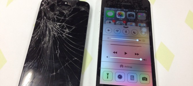 ◆加古川市よりiPhone5c ガラス割れ -2015 1/21-