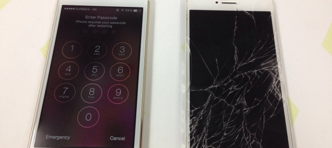 ◆高砂市よりiPhone5s ガラス割れ -2015 1/22-