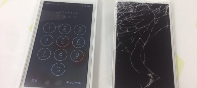 ◆加古川市よりiPhone5s ガラス割れ -2015 2/12-