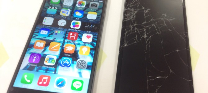 ◆加古川市よりiPhone6 ガラス割れ -2015 2/21-