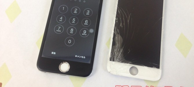 ◆高砂市よりiPhone6 ガラス割れ -2015 3/15-