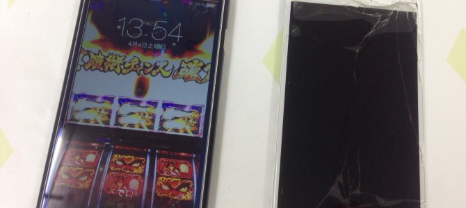 ◆姫路市よりiPhone6 ガラス割れ -2015 4/4-
