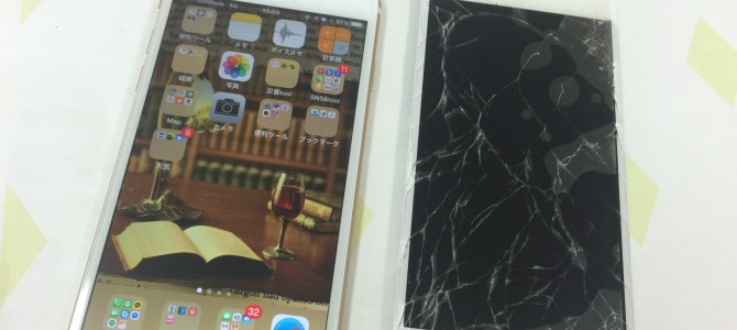 ◆加古川市よりiPhone6 ガラス割れ -2015 4/11-