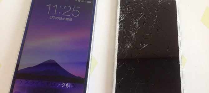 ◆加古郡播磨町よりiPhone6 ガラス割れ -2015 5/30-