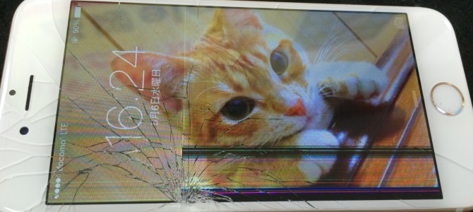 ◆姫路市よりiPhone6 ガラス割れ -2015 5/6-