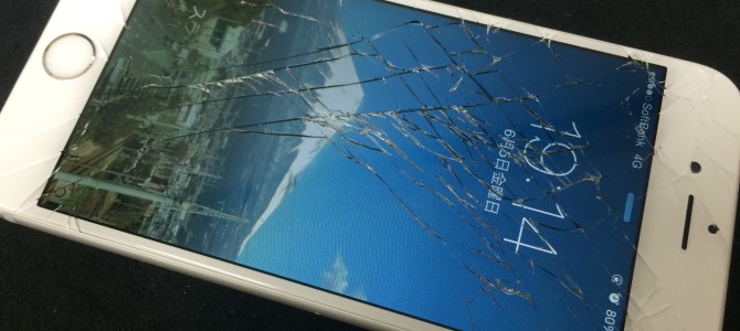 ◆高砂市よりiPhone6 ガラス割れ -2015 6/5-