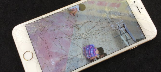 ◆加古川市よりiPhone6 plus ガラス割れ -2015 6/23-