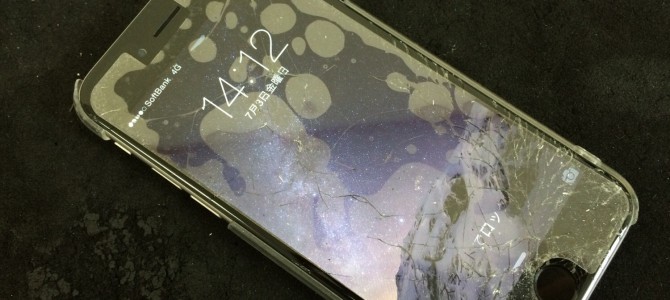 ◆加古川市よりiPhone6 ガラス割れ -2015 7/3-