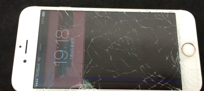 ◆加古川市よりiPhone6 ガラス割れ -2015 7/3-