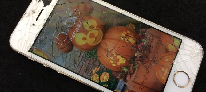 ◆加古川市よりiPhone5s ガラス割れ修理 -2015 7/10-