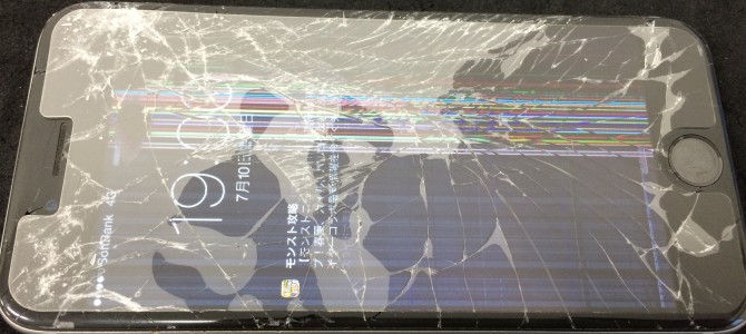 ◆加西市よりiPhone6 ガラス割れ＆液晶、タッチ不良修理 -2015 7/10-