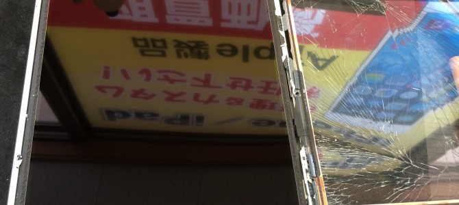 ◆高砂市よりiPad Air ガラス割れ修理 -2015 8/6-