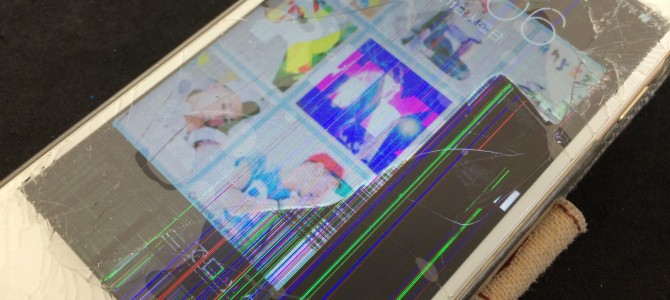 ◆加古川市よりiPhone6 ガラス割れ -2015 8/11-