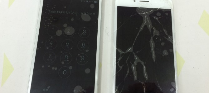 ◆加古川市よりiPhone6 ガラス割れ -2015 8/1-