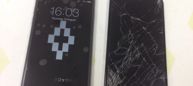 ◆加古川市よりiPhone6 ガラス割れ -2015 8/13-