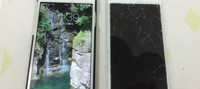 ◆加西市よりiPhone6 ガラス割れ修理 -2015 10/11-