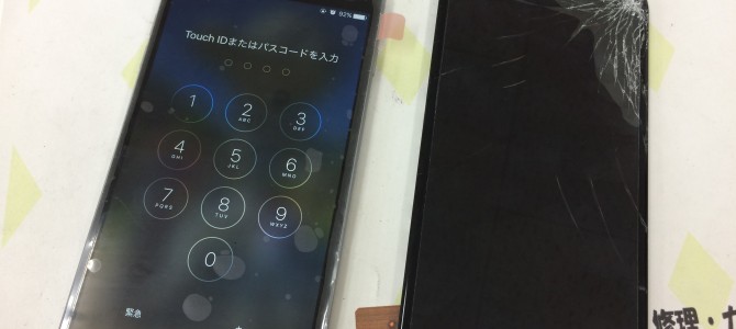 ◆加古川市よりiPhone6 plus ガラス割れ -2015 10/21-