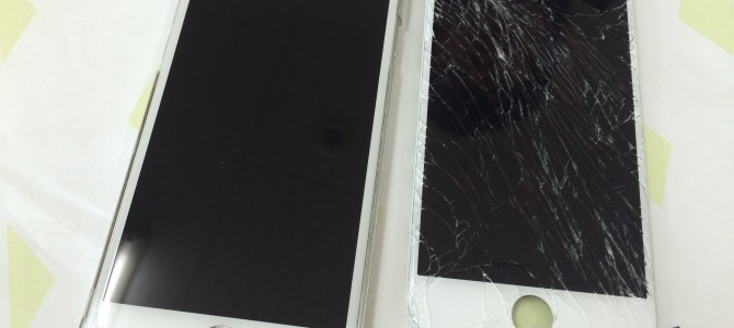 ◆高砂市よりiPhone6 ガラス割れ修理 -2015 11/20-