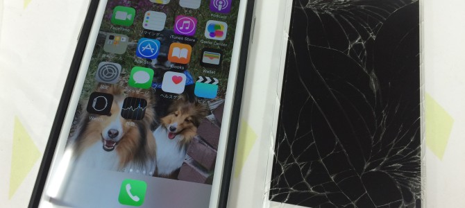 ◆明石市よりiPhone6 ガラス割れ修理 -2015 11/26-