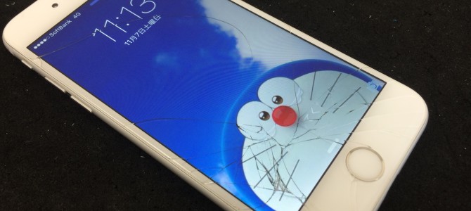 ◆加古川市よりiPhone6 ガラス割れ修理 -2015 11/7-