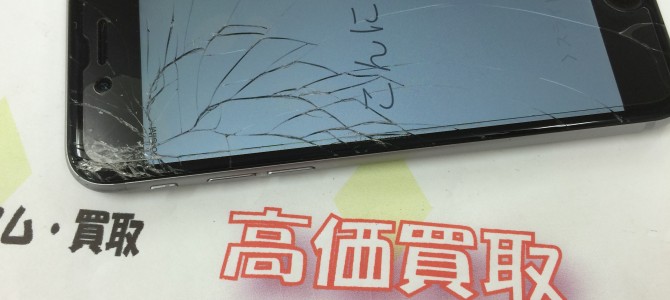 ◆明石市よりiPhone6　ガラス割れ品 買取 -2015 11/8-