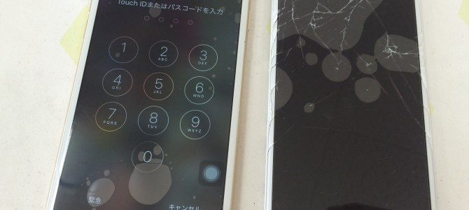 ◆加古川市よりiPhone6 ガラス割れ -2015 12/31-