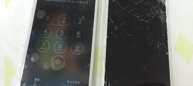 ◆加古川市よりiPhone6 ガラス割れ -2015 12/31-