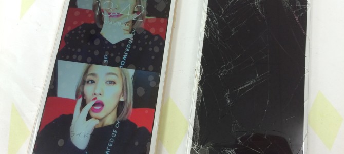 ◆加古川市よりiPhone6 画面割れ＆液晶不良 -2016 1/4-