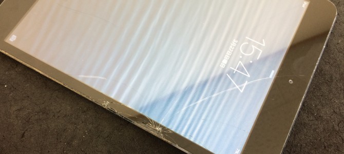 ◆高砂市よりiPad mini ガラス割れ修理 -2016 3/27-