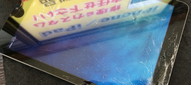 ◆高砂市よりiPad Air ガラス割れ修理 -2016 4/10-