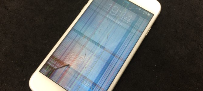 ◆高砂市よりiPhone6s 画面割れ&液晶不良 -2016 4/18-