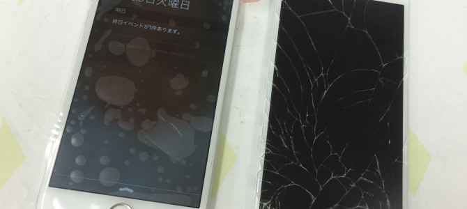 ◆加西市よりiPhone6 ガラス割れ修理 -2016 5/3-