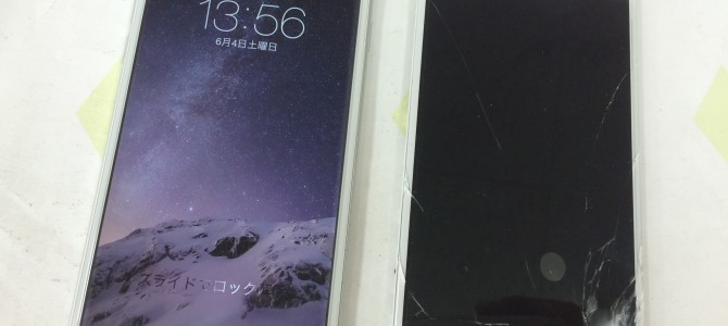 ◆高砂市よりiPhone6 ガラス割れ -2016 6/4-