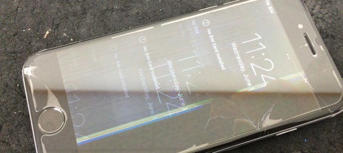 ◆加古川市よりiPhone6 ガラス割れ＆液晶不良 -2016 7/26-