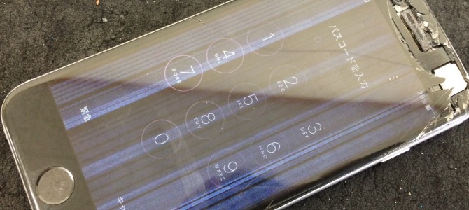 ◆加古川市よりiPhone6 ガラス割れ＆液晶不良修理 -2016 7/9-