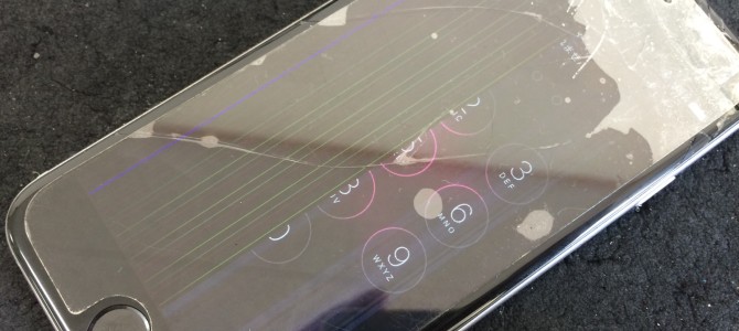 ◆加古川市よりiPhone6 ガラス割れ＆液晶不良 -2016 8/19-