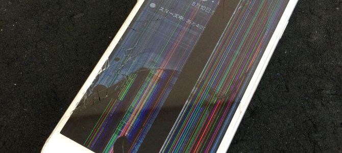 ◆加西市よりiPhone6 ガラス割れ＆液晶不良 -2016 8/10-