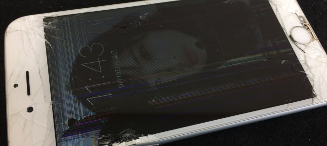 ◆加古川市よりiPhone6 ガラス割れ&液晶不良 -2016 9/19- ◆加古川市よりiPhone6 ガラス割れ&液晶不良 -2016 9/19-