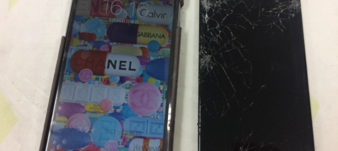 ◆西脇市よりiPhone6 ガラス割れ -2016 9/25-