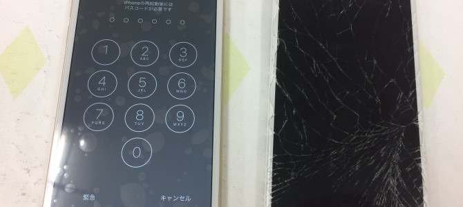 ◆加古川市よりiPhone6 ガラス割れ -2016 9/29-