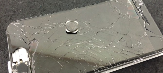 ◆加古川市よりiPhone6 ガラス割れ、ホームボタン修理 -2016 9/4-
