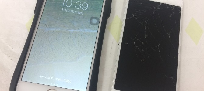 ◆加古川市よりiPhone6 ガラス割れ -2016 11/20-