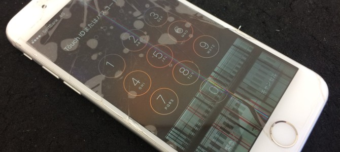 ◆加古川市よりiPhone6 ガラス割れ＆液晶不良 -2016 11/25-