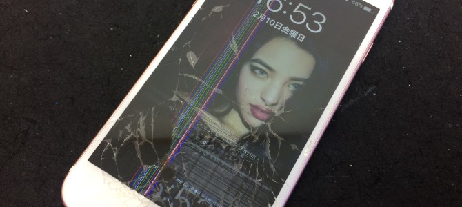 ◆加古川市よりiPhone6s ガラス割れ＆液晶不良 -2017 2/10-