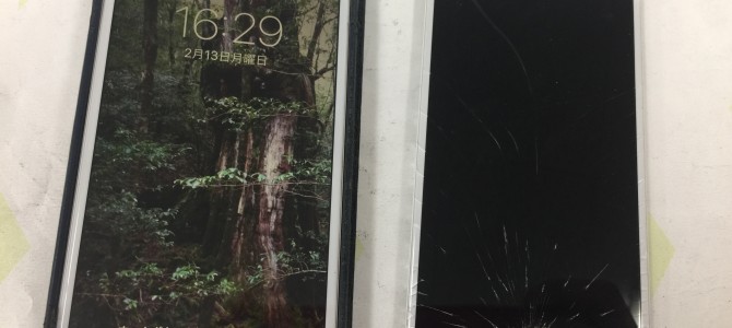 ◆加古川市よりiPhone6s ガラス割れ＆液晶不良 -2017 2/13-