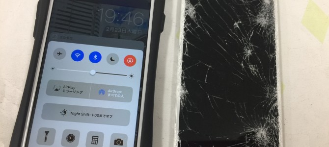 ◆加古川市よりiPhone6s ガラス割れ＆液晶不良 -2017 2/23-