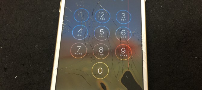 ◆加古川市よりiPhone6s ガラス割れ＆液晶不良 -2017 3/15-