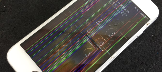 ◆加古川市よりiPhone6s ガラス割れ＆液晶不良 -2017 3/23-