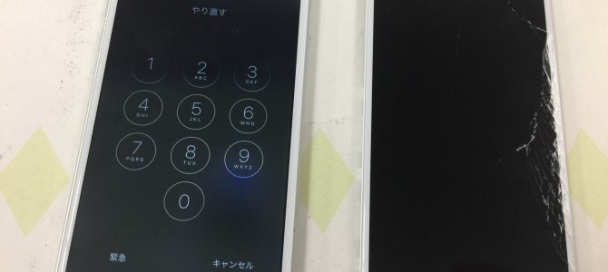 ◆加古川市よりiPhone6 ガラス割れ修理 -2017 3/28-